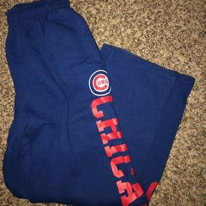Cubs blue sweats